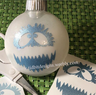 The Christmas Snow Monster - Bumble Vinyl Decal - DIY Project - image1